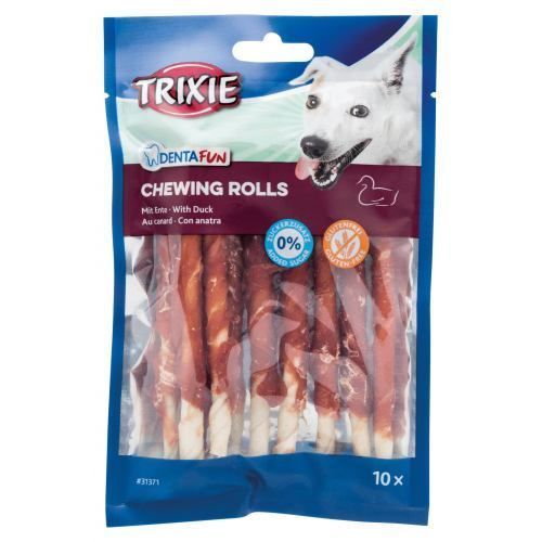 Паличка Trixie Denta Fun для чищення зубів собак, з качкою, 12 см, 80 г, 10 шт 1111134918 фото