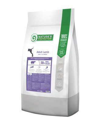 Сухий корм для дорослих собак великих порід з ягнятиною Nature's Protection Maxi Adult Lamb 18 кг NPB46244 фото