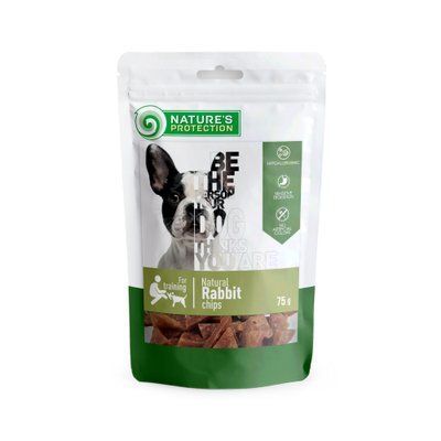 Лакомства для собак чипсы из кролика Nature's Protection Natural Rabbit Chips, 75 г SNK46101 фото