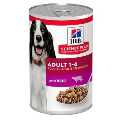Влажный корм Hill's SP Adult Beef для собак с говядиной 370 г 607096 фото