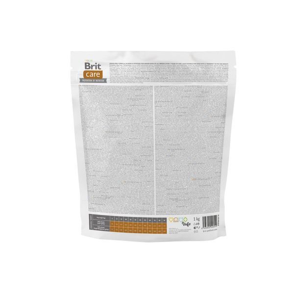 Сухой корм Brit Care Dog Grain-free Senior & Light для стареющих собак, беззерновой с лососем, 1 кг 1111173385 фото
