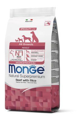 Сухий корм Monge Dog All breeds Adult для дорослих собак усіх порід з яловичиною 2,5 кг 70004947 фото