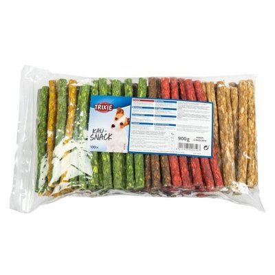 Лакомство для собак палочка Trixie для чистки зубов микс 10 см 100 шт 10243 фото