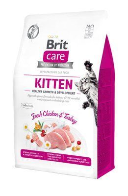 Сухой корм Brit Care Cat GF Kitten HGrowth & Development для котят, здоровый рост и развитие, 400 г 1111162350 фото