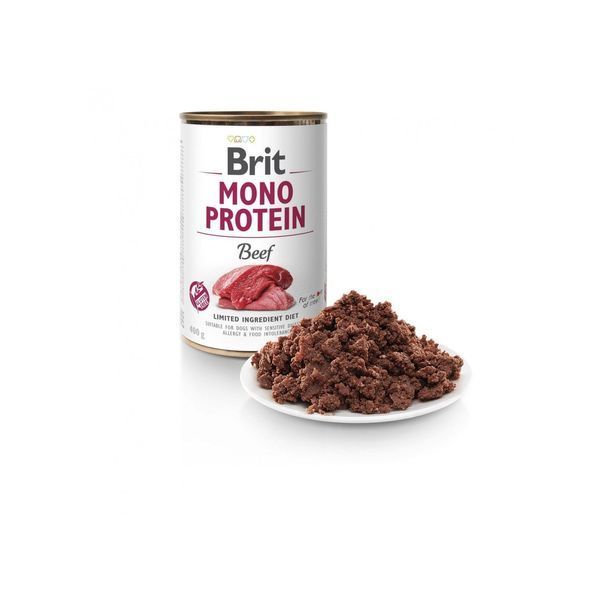 Корм влажный Brit Mono Protein Beef для собак с говядиной 1111151068 фото