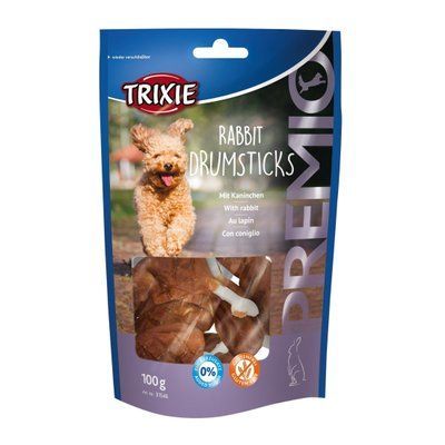 Лакомство Trixie Premio Rabbit Drumsticks для собак, с кроликом 100 г, 8 шт/упак 1111148411 фото