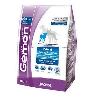 Сухой корм Gemon Dog Mini Puppy&Junior тунец с рисом для щенков мини пород 3 кг 70386203 фото