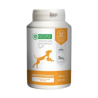 Мультивітамінна добавка до корму для собак Nature's Protection Multivitamins 150 таб CAN63295 фото