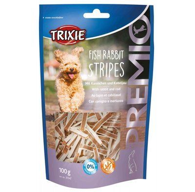Лакомство Trixie Premio Fish Rabbit Stripes для собак, с рыбой и кроликом, 100 г 1111148412 фото