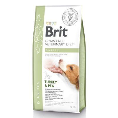 Сухой корм Brit GF VetDiet Dog Diabetes для собак, при сахарном диабете, с индейкой и горохом, 2 кг 1111151944 фото