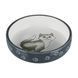 Миска Trixie для котів коротконосих порід, керамічна, 15 см, 300 мл (сіра/біла) 1111146883 фото 1