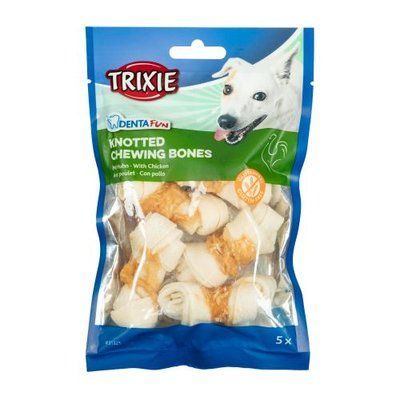 Лакомство для собак с курицей Trixie Кость для чистки зубов Denta Fun 5 см, 70 г / 5 шт. 1111139988 фото