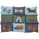 Матрац Trixie Patchwork для собак, з мікрофібри/поліестеру, з собачками, 80х55 см (блакитний/зелений) 1111141362 фото 2