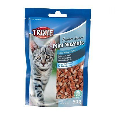 Ласощі для котів з куркою та рибою Trixie Trainer Snack Mini Nuggets 50 г 1111141775 фото
