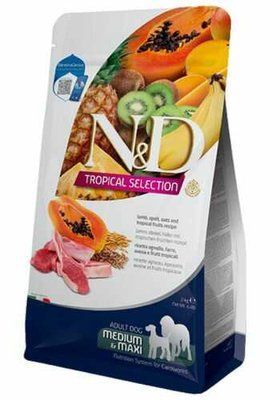 Сухий корм Farmina N&D Tropical Selection Dog Adult Medium & Maxi Lamb для дорослих собак середніх і великих порід з ягням і тропічними фруктами 2 кг 177884 фото