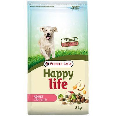 Сухий корм для собак середніх і великих порід Happy Life Adult with Lamb (ягня) 3 кг 311004 фото