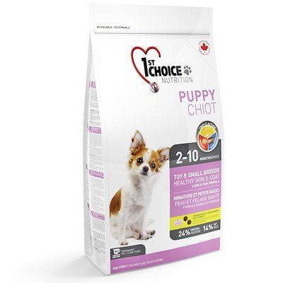 1st Choice Puppy Toy & Small Lamb & Fish Сухой корм для щенков мини и малых пород с ягненком и рыбой 350 г ФЧСЩММЯР350 фото
