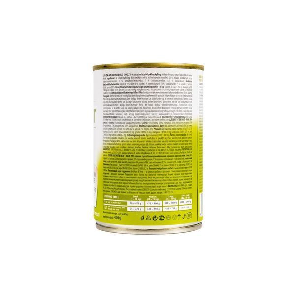 Корм вологий Brit Care Pate and Meat для дорослих собак з качкою 400 г 1111151338 фото