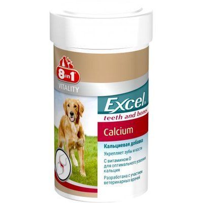 Витамины 8in1 (8в1) Excel &laquo;Calcium&raquo; для собак, кальций, 470 табл. (для зубов и костей) 1111131633 фото