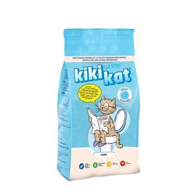 Бентонитовый наполнитель KikiKat для кошачьего туалета с запахом чистоты, 5 L БК-15 фото