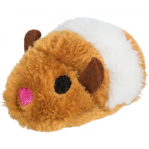 Игрушка Trixie Мышь меховая для кошек, вибрирующая, 7-10 см 1111117382 фото