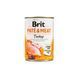 Корм вологий Brit Care Pate and Meat для дорослих собак з індичкою 400 г 1111151337 фото 1