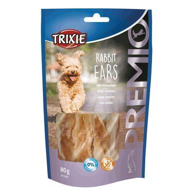 Ласощі Trixie Premio Rabbit Ears для собак, з кролячими вухами і курячим філе, 80 г 1111157556 фото