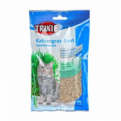 Трава Trixie для кошек семена ячменя, пакет, 100 г 12194 фото