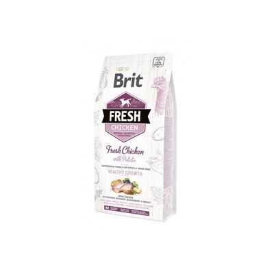 Корм сухой Brit Fresh Chicken/Potato Puppy для щенков и молодых собак всех пород, с курицей и картофелем, 2,5 кг 1111153740 фото