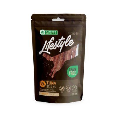 Лакомство для собак палочки из тунца Nature's Protection Lifestyle Snacks For Dogs Tuna Sticks 75г SNK46128 фото