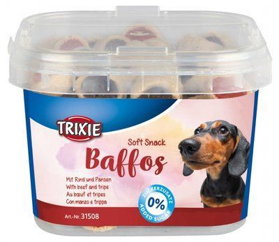Вітамінізовані ласощі Trixie Soft Snack Baffos для собак, яловичина/рубець, 140 г 1111136545 фото