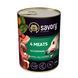 Влажный корм Savory для взрослых собак всех пород, с четырьмя видами мяса, 400 г 1111165045 фото 1