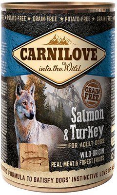 Вологий корм для собак Carnilove Salmon & Turkey, лосось та індичка 400 г 1111148556 фото