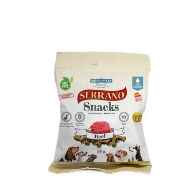 SERRANO Натуральные лакомства для собак 100г, ГОВЯДИНА ЛС-42 фото