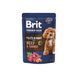 Корм влажный Brit Premium Fillets in Gravy Beef and Carrot для собак малых пород филе в соусе говядина и морковь 85 г 1111185861 фото 1