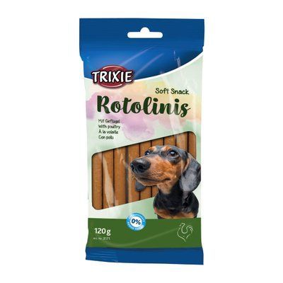 Лакомство для собак домашняя птица Trixie Soft Snack Rotolinis 12 шт 120 г 1111121803 фото