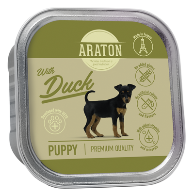 Влажный корм для щенков с уткой ARATON Puppy with Duck 150 г KIK45701 фото