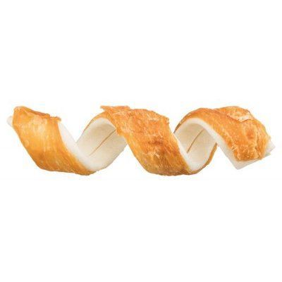 Паличка-спіралька Trixie Fun Chicken Chewing Curls для чищення зубів собак, курка, 15 см, 110 г, 3 шт 1111163209 фото
