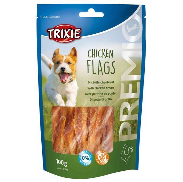 Ласощі Trixie Premio Chicken Flags для собак, курка, 100 г 1111146930 фото