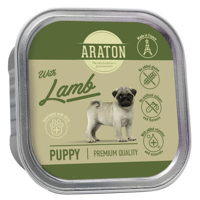 Влажный корм для щенков с ягненком ARATON Puppy with Lamb 150 г KIK45702 фото
