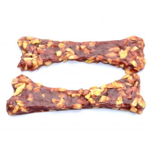 Лакомство Yalute Bone Shape of Duck and Apple для собак, утка и яблоко, 100 г 1111170831 фото