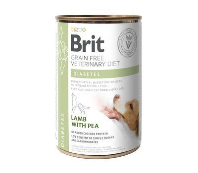 Влажный корм Brit GF VetDiet Diabetes для собак с сахарным диабетом, с ягненком и горошком, 400 г 1111166667 фото