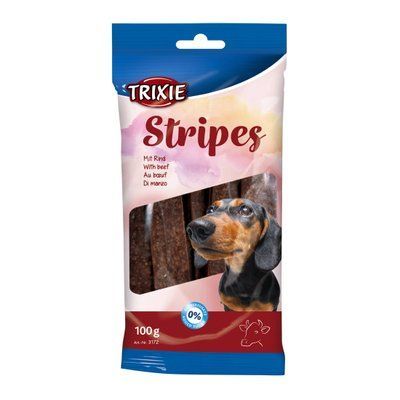 Ласощі для собак яловичина Trixie Stripes Light 100 г 10 шт 1111121135 фото