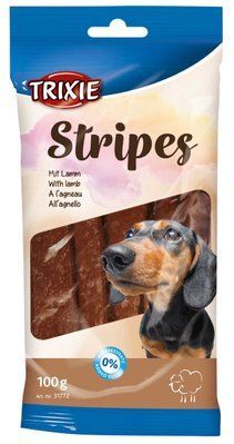Лакомство Trixie Stripes Light для собак, ягненок, 100 г 1111134759 фото