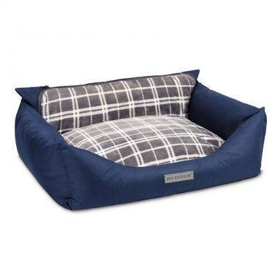 Лежак для собак и кошек с пледом Pet Fashion &laquo;Prime&raquo; 66x52x24 см, синий 1111160863 фото