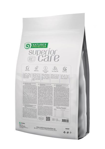 Ветеринарный диетический корм для здоровья кожи и шерсти собак Nature's Protection Superior Care Veterinary Diet Dermatosis Salmon Adult All Breed Dogs с лососем 1,5кг NPSCVET47580 фото