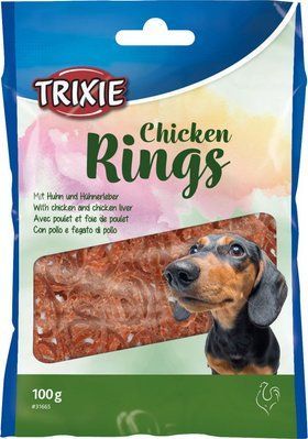Кільце Trixie Chicken Rings жувальне для собак, з куркою, 100 г 1111163200 фото
