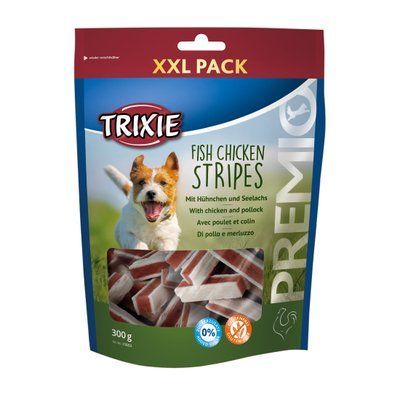 Лакомство для собак Trixie Premio Stripes Chicken курица лосось 300 г 1111140894 фото