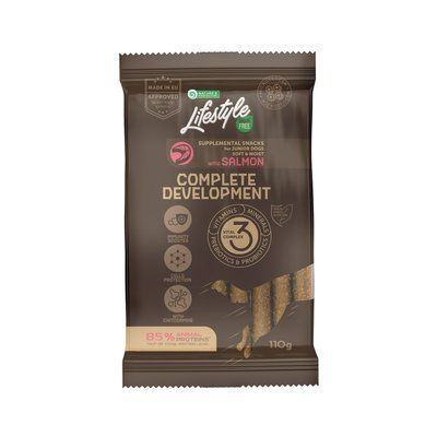 Беззернові ласощі з лососем для молодих собак всіх порід Nature's Protection Lifestyle Grain Free Salmon Complete development 110г KIKNPLS47204 фото