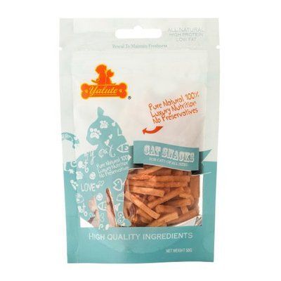 Лакомство Yalute Short Chicken Slices для котов, кусочки курицы, 50 г 1111170838 фото